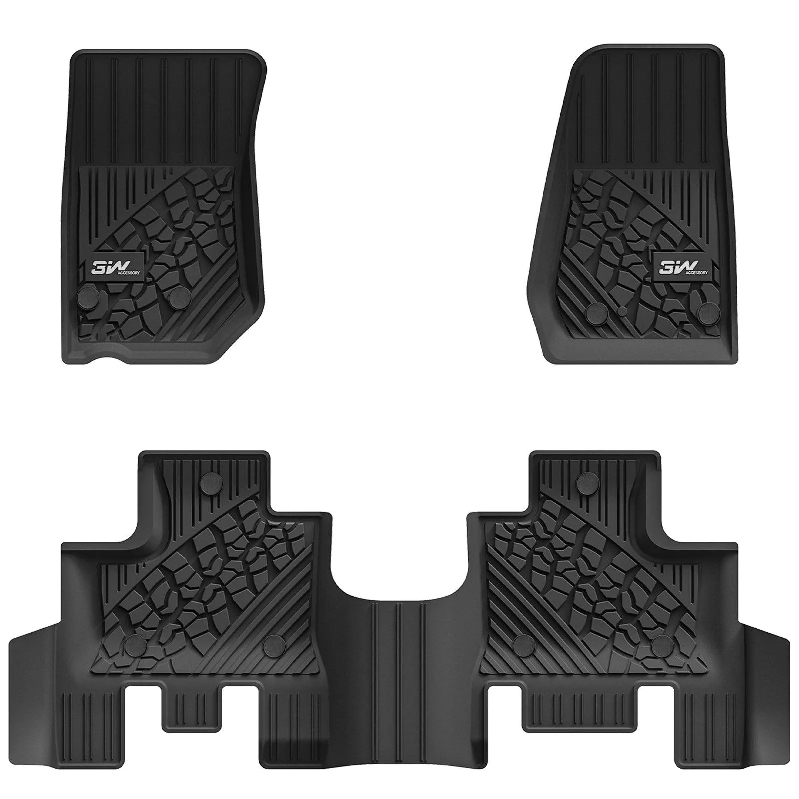 Jeep Wrangler JKU 2014-2018 (4 doors) - Pro Series Car Floor Mats All-Weather Protection (Copy)