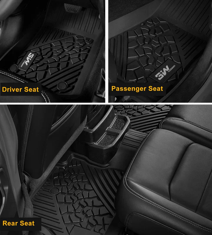 Jeep Wrangler JKU 2014-2018 (4 doors) - Pro Series Car Floor Mats All-Weather Protection (Copy) - Image 2