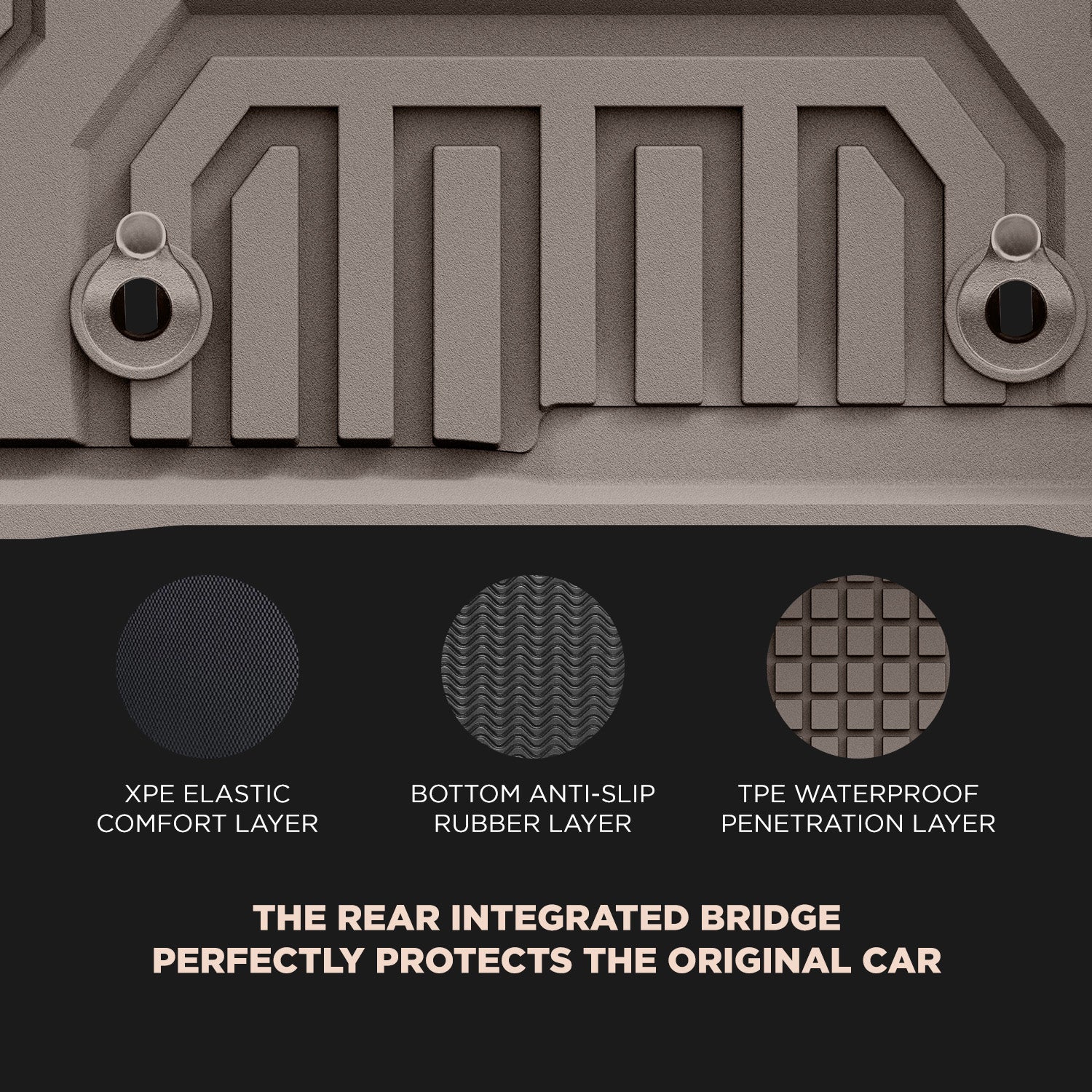 ادريــــان سبورت- دعاسات السيارة تويوتا لاند كروزر 2022-2026(3 صفوف من المقاعد)  باللون بيج - Image 11